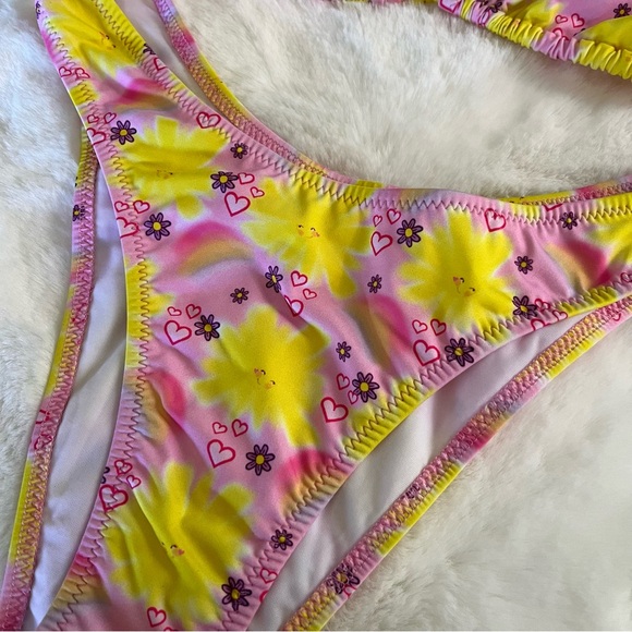 Heavy manners mirror palaise sun print Brazilian bikini small medium nwot - Picture 3 of 11